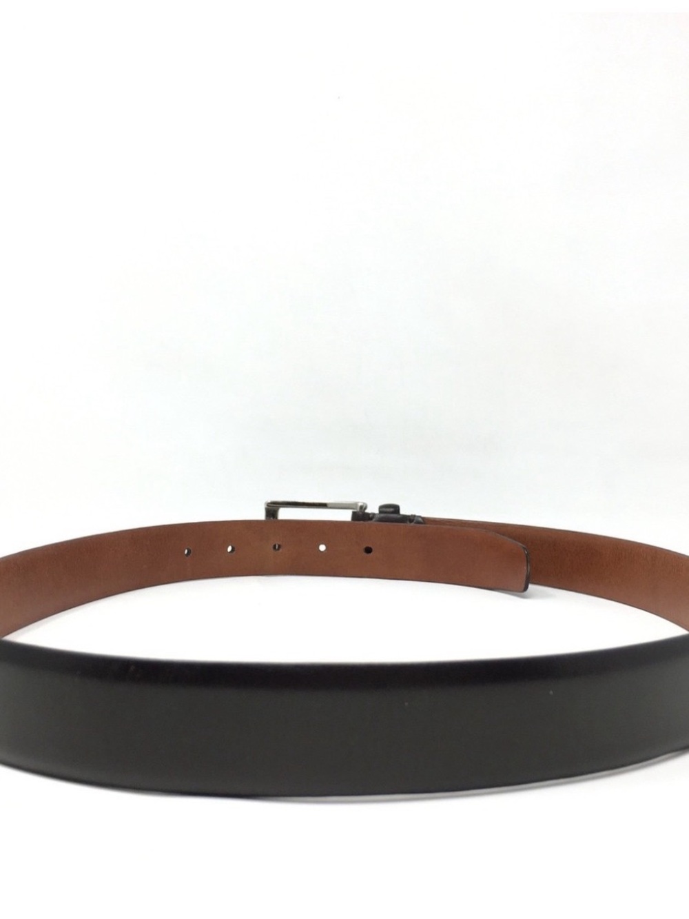 Columbia Reversible Black and Brown Leather Belt